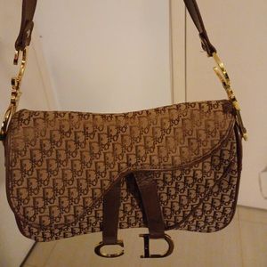 Vintage Christian Dior Saddle Purse